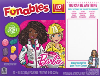 Funables Barbie Fruit Snacks - 8 Oz. - Image 6