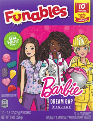 Funables Barbie Fruit Snacks - 8 Oz. - Image 2