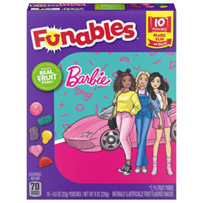 Funables Barbie Fruit Snacks - 8 Oz. - Image 2