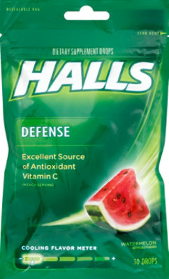 Halls Defense Watermelon Bag - 30 CT - Image 2