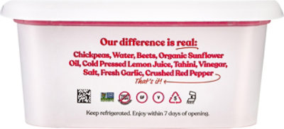 Ithaca Fresh Lemon Beet Hummus - 10 OZ - Image 6