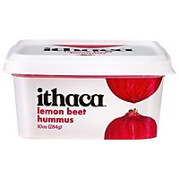 Ithaca Fresh Lemon Beet Hummus - 10 OZ - Image 1