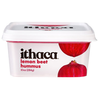 Ithaca Fresh Lemon Beet Hummus - 10 OZ - Image 1