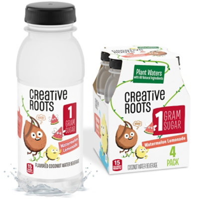 Creative Roots Watermelon Lemonade Coconut Kids Water Beverage Bottles - 4-8.5 Fl. Oz. - Image 1