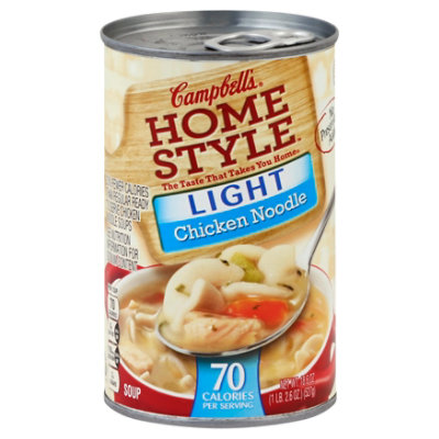 Campbells Homestyle Light Chicken Noodle Soup - 18.6 OZ