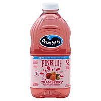 Ocean Spray Pink Lite Cranberry Juice - 64 FZ - Image 1