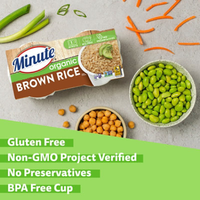Minute Ready To Serve Organic Brown Rice - 2-4.4 OZ - Image 2