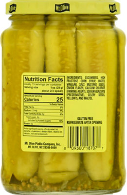 Mt Olive Bread And Butter Zesty Pickle Strips - 24 FZ - Image 5