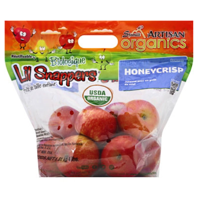 Apples Honeycrisp Organic Prepacked - 3 LB - Image 1