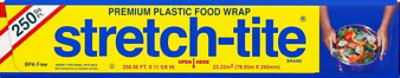 Stretch Tite Premium Plastic Food Wrap - 250 SF - Image 2