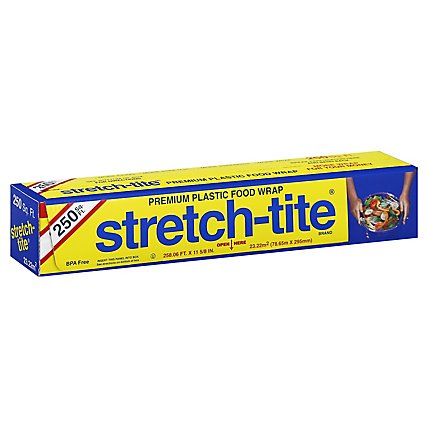 Stretch Tite Premium Plastic Food Wrap - 250 SF - Image 1