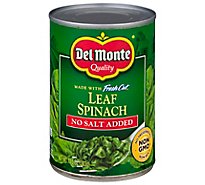 Del Monte Leaf Spinach No Salt Added - 13.5 OZ