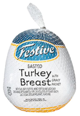 Festive Young Turkey Breast with Gravy Packet - 6 Lb - Image 1