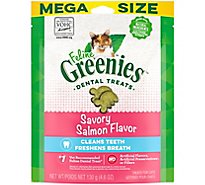 Feline Greenies Adult Natural Dental Care Savory Salmon Flavor Cat Treats - 4.6 Oz