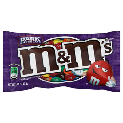 M&M'S Dark Chocolate Candy Singles Size 1.69-Ounce Pouch 24-Count Box,  price tracker / tracking,  price history charts,  price  watches,  price drop alerts