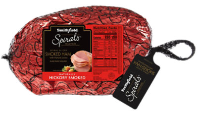 Smithfield Half Ham Hickory Bone-In Smoked - 10 Lb - Image 1