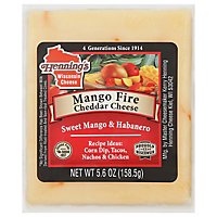 Hennings Mango Fire Cheddar Cheese - 0.50 Lb - Image 1