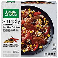 Healthy Choice Simply Steamer Beef And Red Chili Sauce - 9 OZ - Image 1
