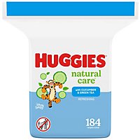 Huggies Natural Care Refreshing Baby Wipes Scented 1 Refill Pack - 184 Count - Image 1