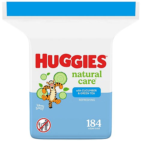 Huggies Natural Care Refreshing Baby Wipes Scented 1 Refill Pack - 184 Count