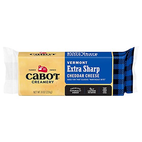Cabot Extra Sharp Vermont Cheddar Cheese - 8 OZ