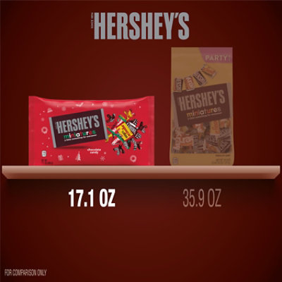 HERSHEY'S Miniatures Assorted Chocolate Christmas Candy Bag - 17.1 Oz - Image 5