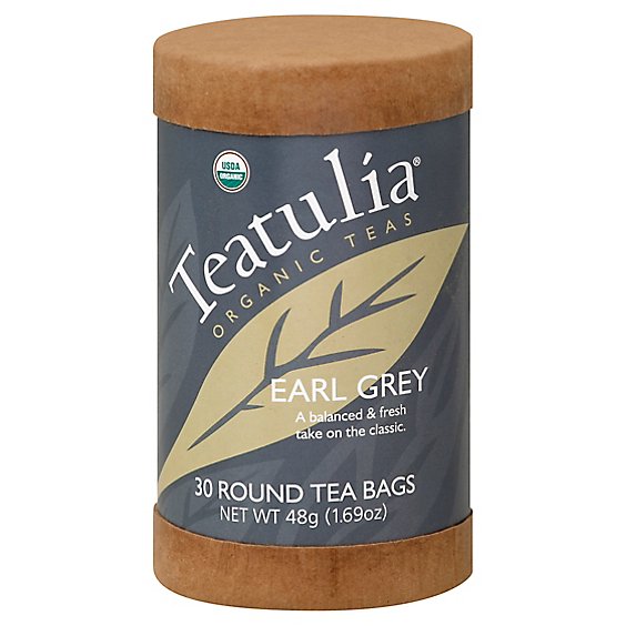 Teatulia Organic Earl Grey Tea - 30 CT