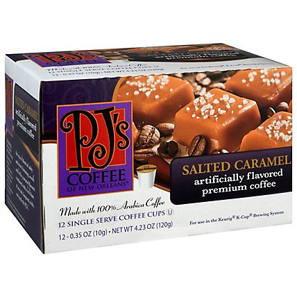 Pj's Coffee Salted Caramel Single Serve - 12 CT - Image 1