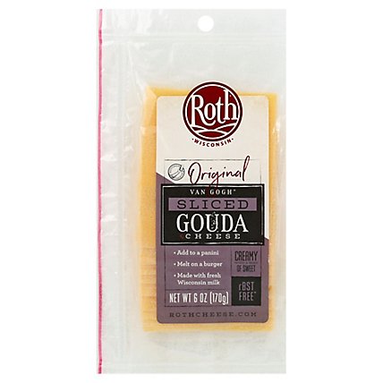 Roth Original Sliced Van Gogh Gouda Cheese - 6 Oz. - Image 1