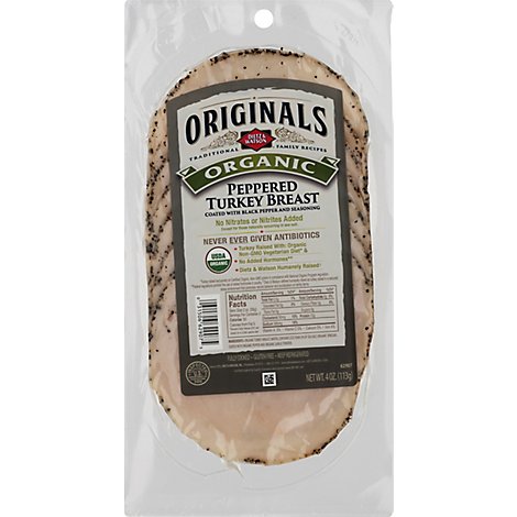 Dietz & Watson Originals Organic Turkey Breast Peppered - 4 Oz