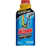 Liquid-Plumr Industrial Strength Urgent Clear Liquid Drain Cleaner - 17 Fl. Oz.