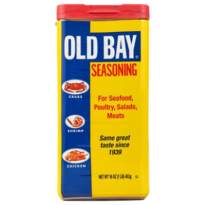  OLD BAY Seasoning, 24 oz - One 24 Ounce Container of OLD BAY  All-Purpose Seasoning with Unique Blend of 18 Spices and Herbs for Crabs,  Shrimp, Poultry, Fries, and More 