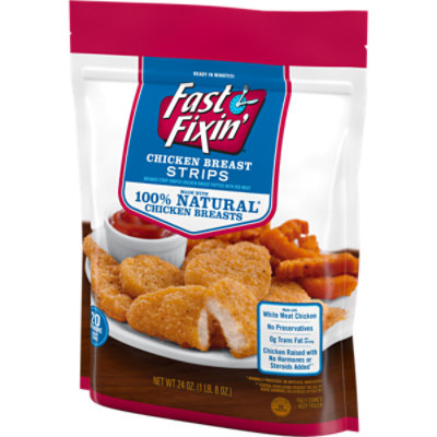 Fast Fixin Chicken Breast Strips Made With White Meat - 24 OZ - Image 1