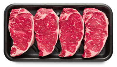 Beef Top Loin New York Strip Steak Thin Boneless Value Pack Imported - 2 Lb - Image 1