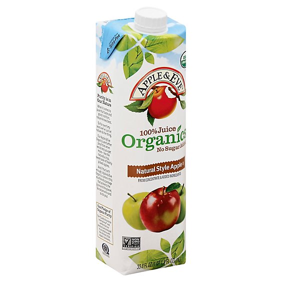Apple & Eve Natural Style Apple Organic - 33.8 OZ