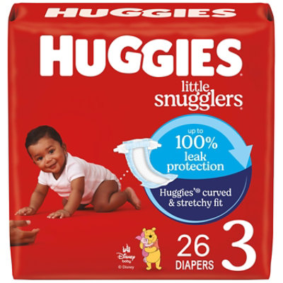 Huggies Little Snugglers Baby Diapers Size 3 (16-28 lbs) - 26 Count - Image 1
