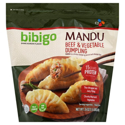 Bibigo Mandu Beef And Vegetable Dumplings 24 OZ Randalls