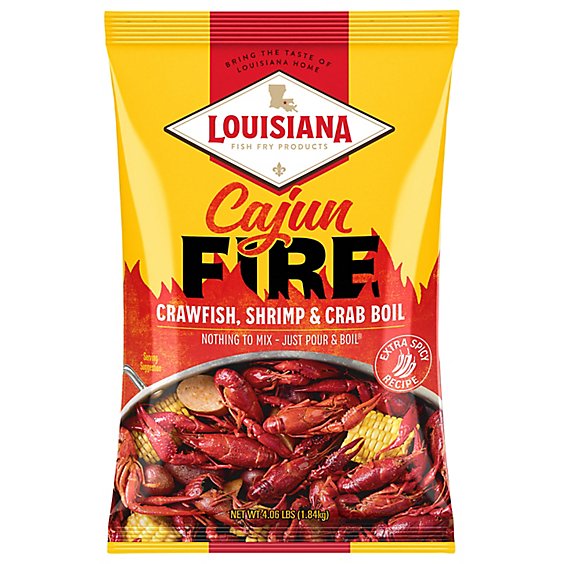 Louisiana Fish Fry Cajun Fire Boil - 65 OZ