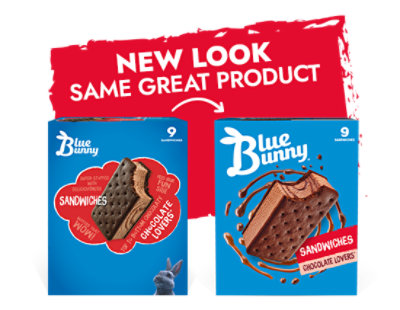 Blue Bunny Chocolate Lovers Sandwich - 4.25 Fl. Oz. - Image 5