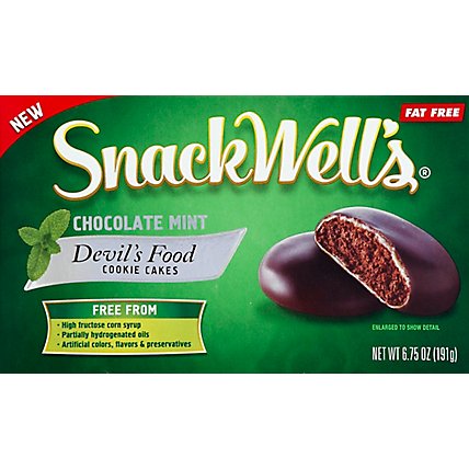 Snackwells Devils Food Chocolate Mint Cookie Cakes - 6.75 OZ - Image 2