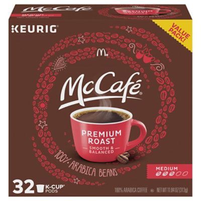 McCafe Premium Roast Medium Roast Coffee Single Serve Keurig K Cup Pods - 32 Count - Image 4