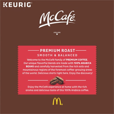 McCafe Premium Roast Medium Roast Coffee Single Serve Keurig K Cup Pods - 32 Count - Image 8