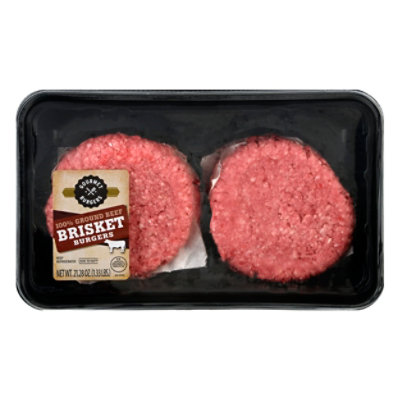 Gb Brisket Burger Patty 80 Lean 20 Fat 1.33 LB Safeway