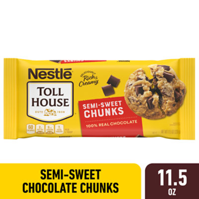 Nestle Toll House Semi Sweet Chocolate Chunks - 11.5 Oz - Image 1