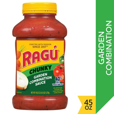 Ragu Chunky Garden Combination Pasta Sauce - 45 Oz - Image 1