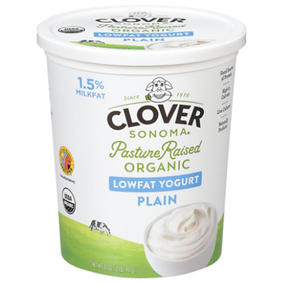 Clover Sonoma Plain Lowfat Yogurt - 32 OZ - Image 2