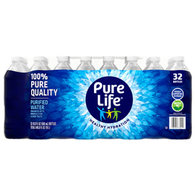 Nestle Pure Life No Flavor Purified Water In Bottles - 32-16.9 Fl. Oz. - Image 1
