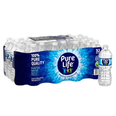 Pure Life Purified Bottled Water, 8 Ounce, 24-pack