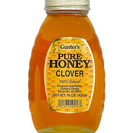 Gunters Pure Clover Honey - 16 OZ - Image 2