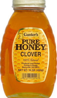 Gunters Pure Clover Honey - 16 OZ - Image 2